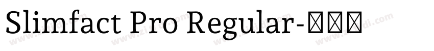 Slimfact Pro Regular字体转换 Slimfact Pro Regular字体转换